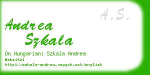 andrea szkala business card